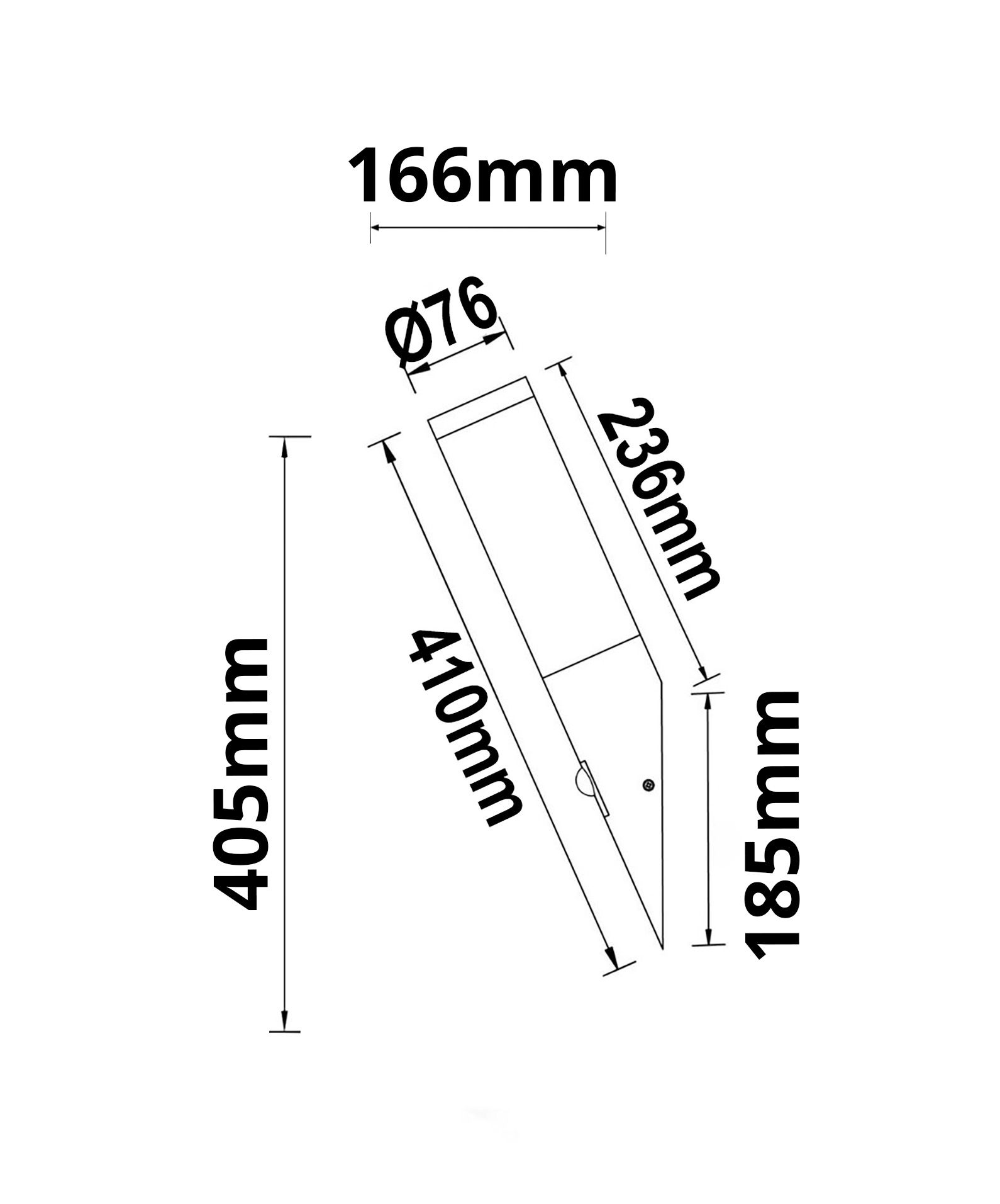 ISOLED Wandleuchte Edelstahl, IP44, PIR Bewegungssensor, warmweiß, inkl. E27 LED Leuchtmittel 9W - 3