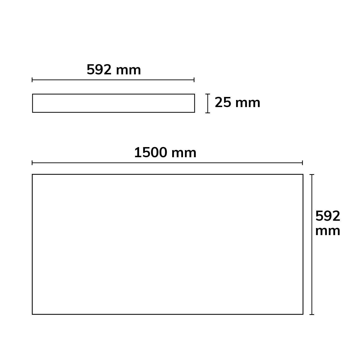 ISOLED Akustikabsorber H25 für Leuchtenrahmen mit Innenformat 592x1500mm, anthrazit - 4