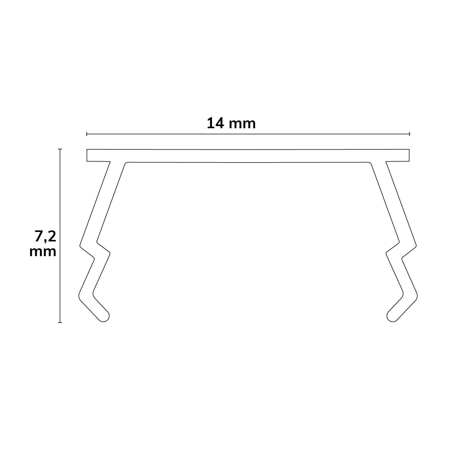 ISOLED Abdeckung COVER56 opal 200cm für Profil BACKLIGHT3n - 2