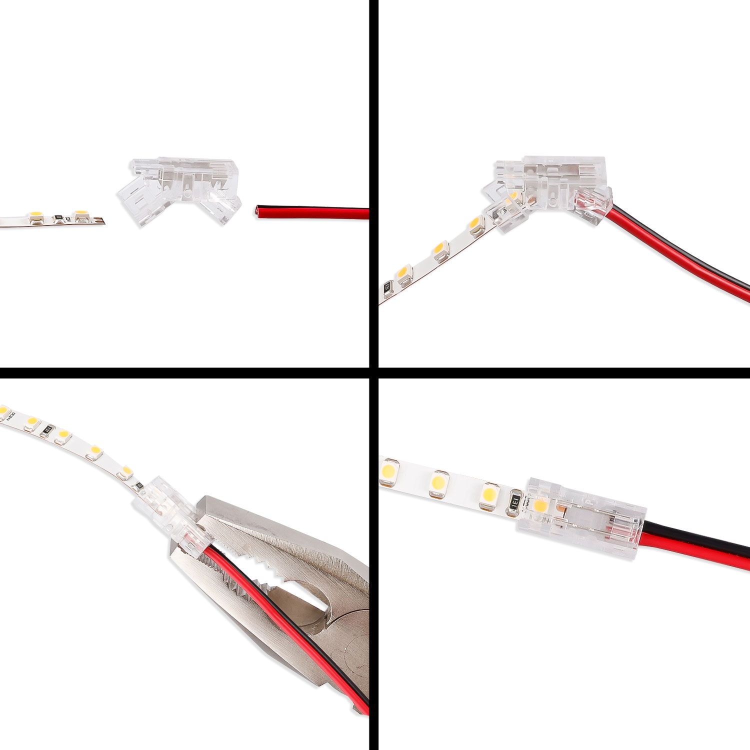 ISOLED Kontakt-Verbinder (max. 5A) K3-205 für 2-pol. IP20 Flextripes mit Breite 5mm - 2
