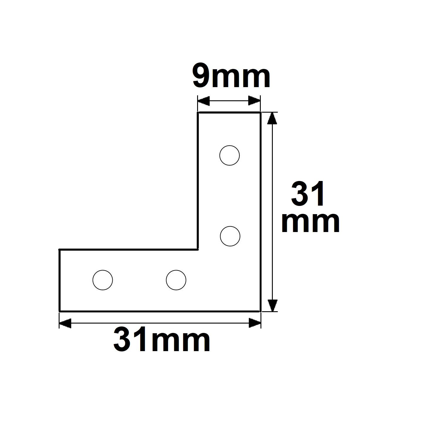 ISOLED Eckverbinder horizontal für TUNNEL, SURF16, LAMP35, CORNER20N, Double/Single, HIDE, 90°, 4er Set - 2