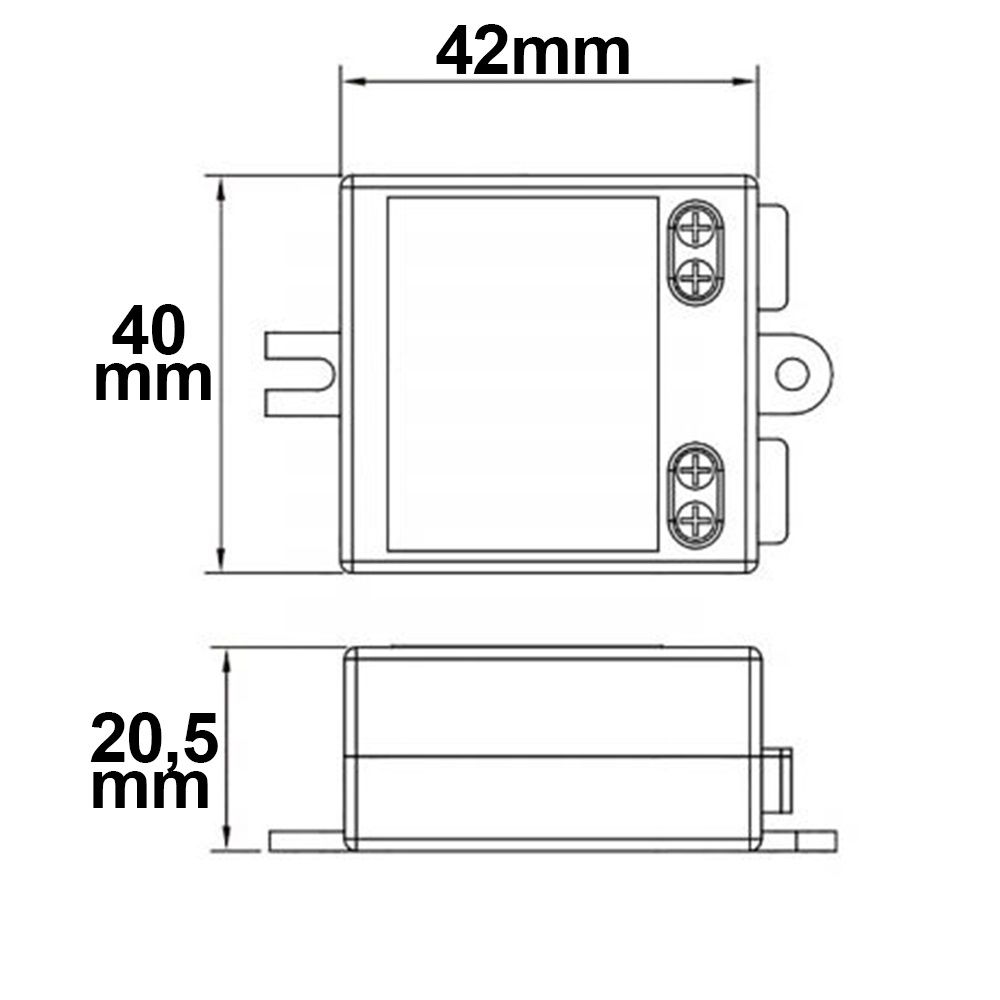 ISOLED LED Trafo 12V/DC, 0-10W, SELV, flach - 2