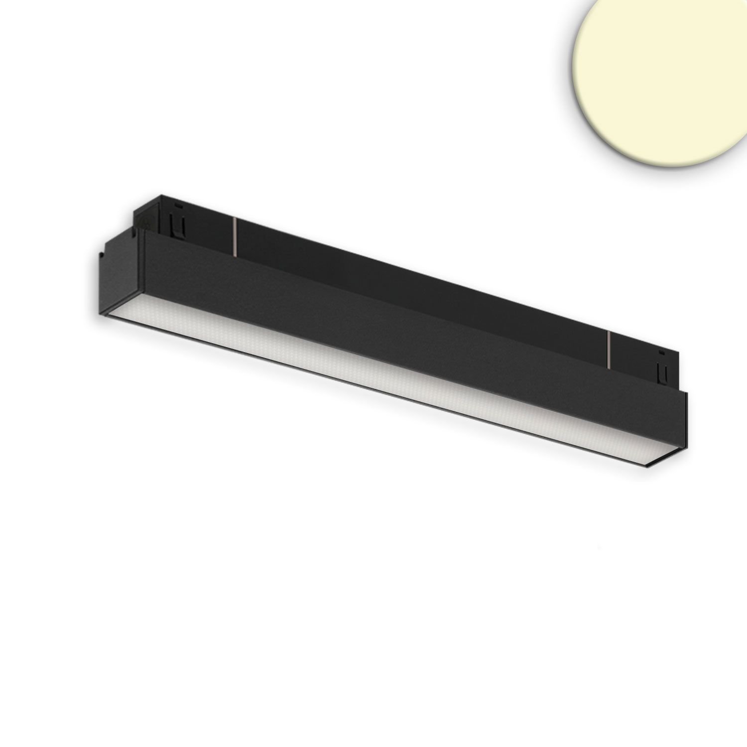 ISOLED Track48 Linearleuchte 30cm schwarz, 10W, 120°, 48V, 3000K, CRI90, prismatisch, Line+ ISOLED Track48 Linearleuchte 30cm schwarz, 10W, 120°, 48V, 3000K, CRI90, prismatisch, Line+ - 1