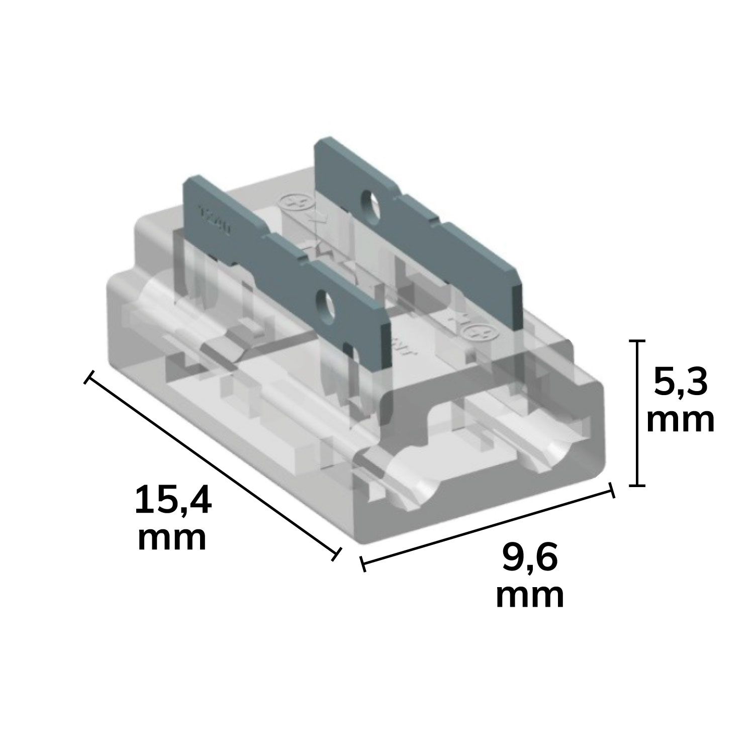 ISOLED Kontakt-Verbinder Multi (max. 5A) K3-208 für 2-pol. IP20 Flexstripes mit Breite 8mm - 3