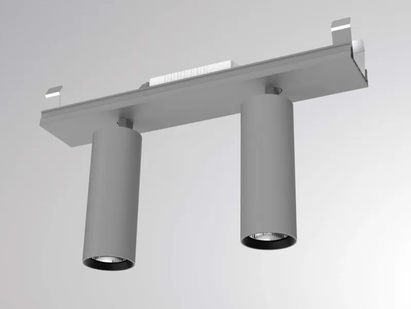 Molto Luce LOG 50 ROGGA EINSATZ 2-FLAMMIG (grau) - Produktbild 1