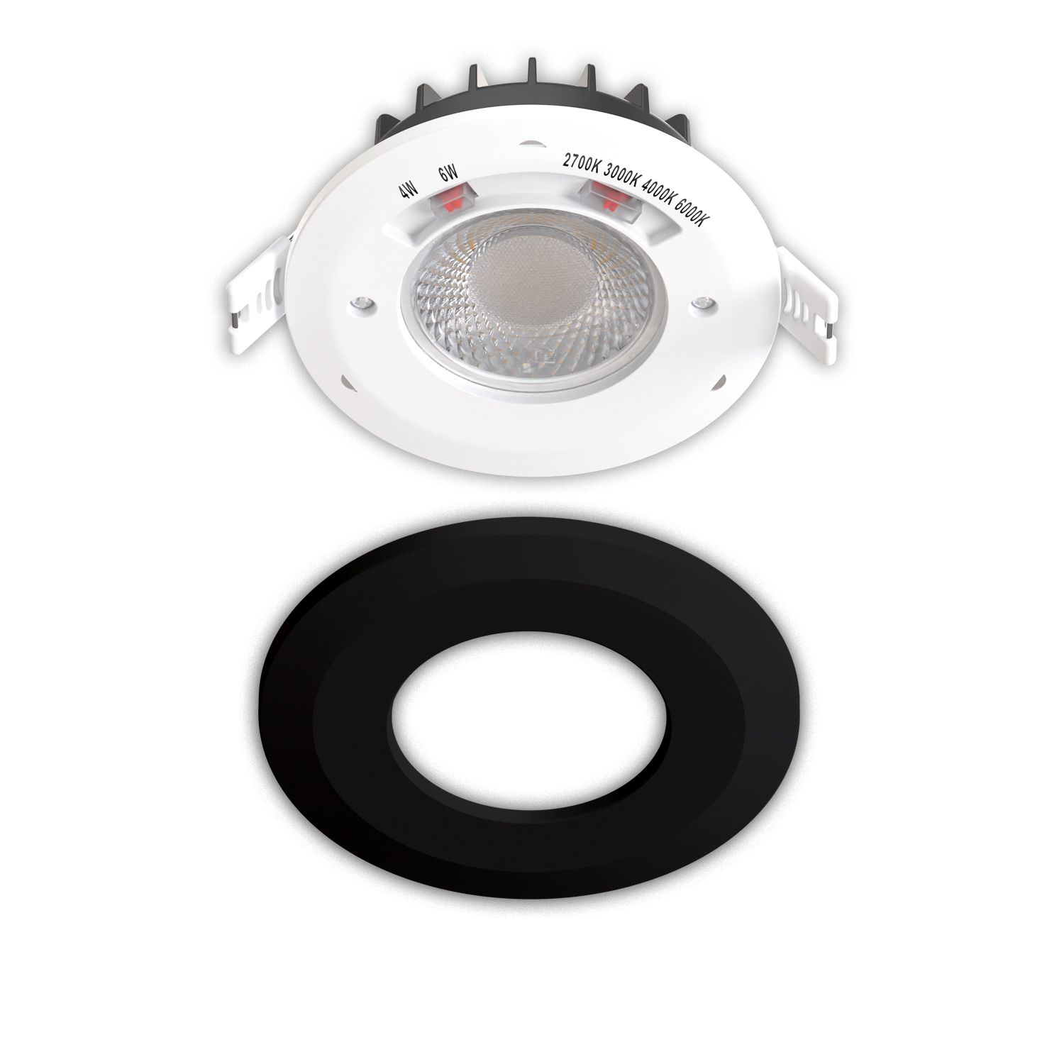 ISOLED LED Einbaustrahler Vario-68, 6W, 60°, 2700|3000|4000|6000K, IP65, CRI90, schwarz - 2