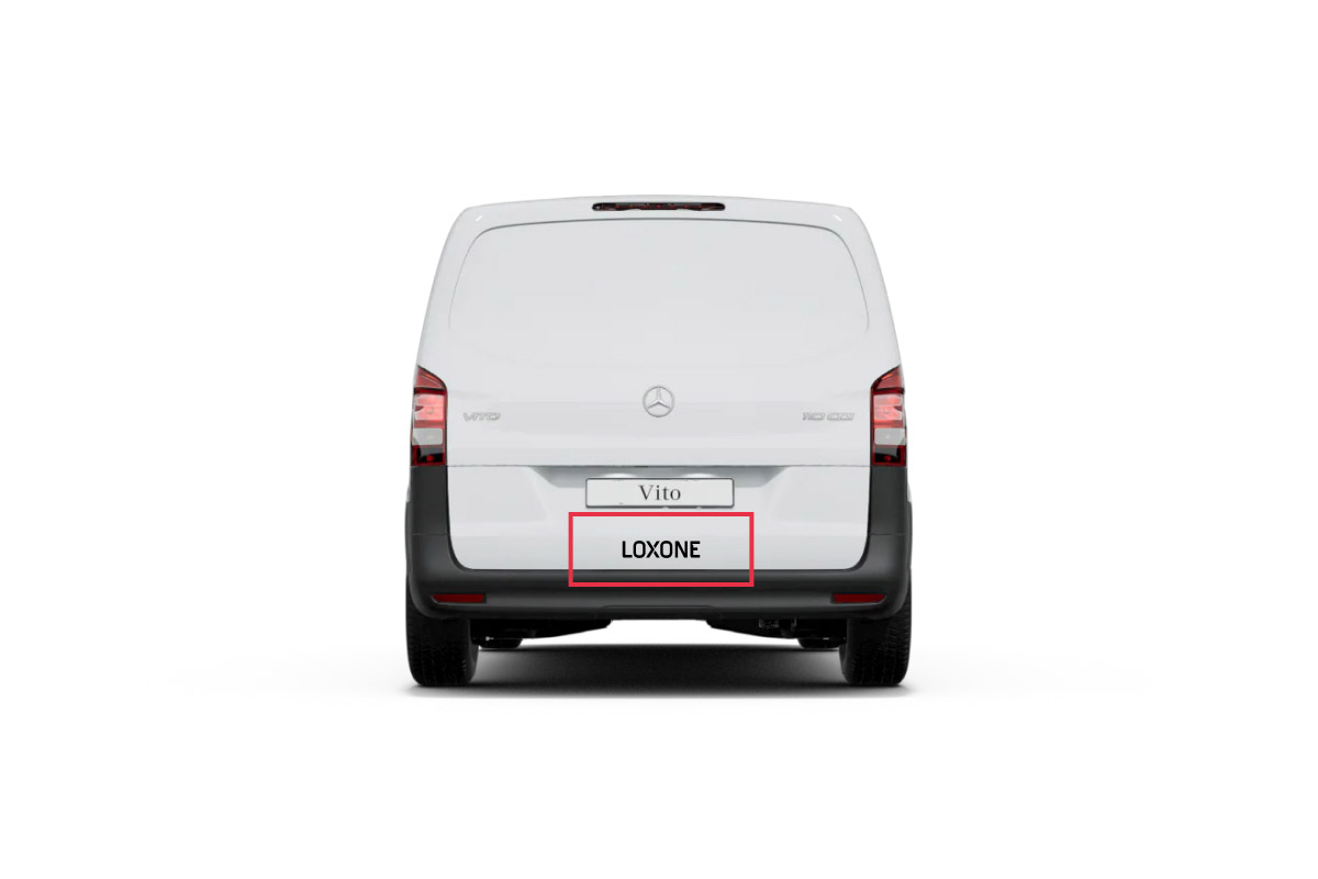 Loxone Autoaufkleber Logo M Schwarz - Produktbild 1