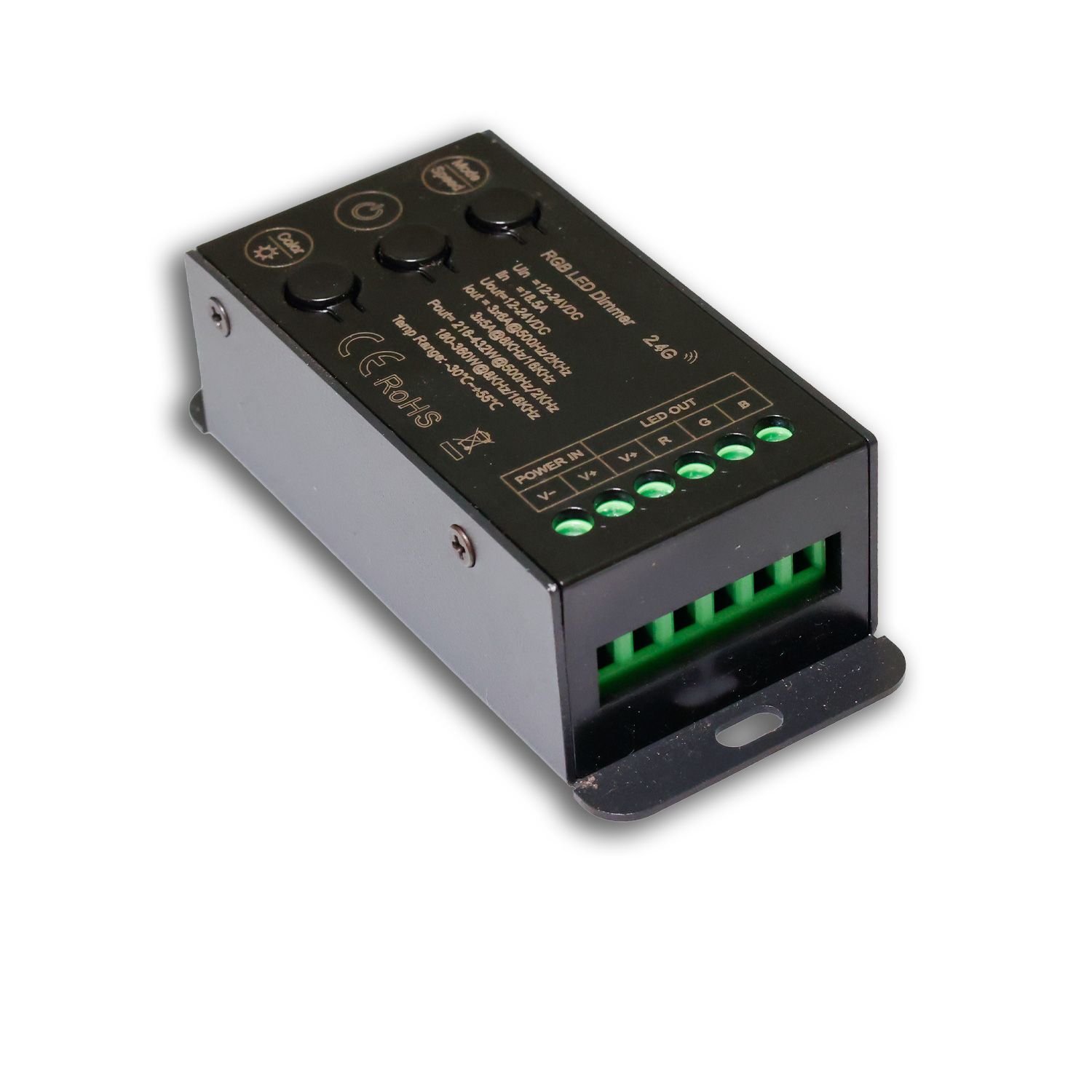 ISOLED Sys-Pro Funk Mesh Multi-PWM RGB-Dimmer mit Bedientasten, 3 Kanal, 12-24V DC 12-18A - 2