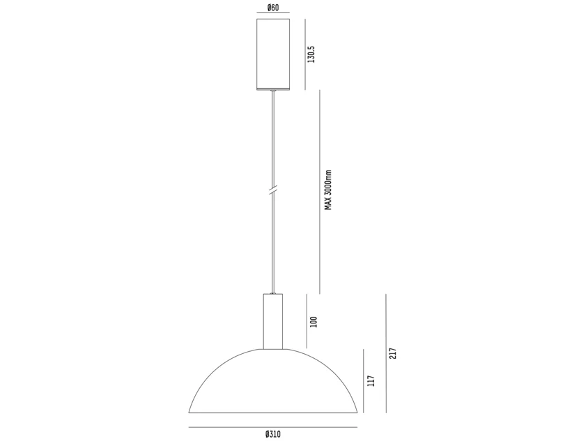 Molto Luce LORA 2 PD (messing) - 2