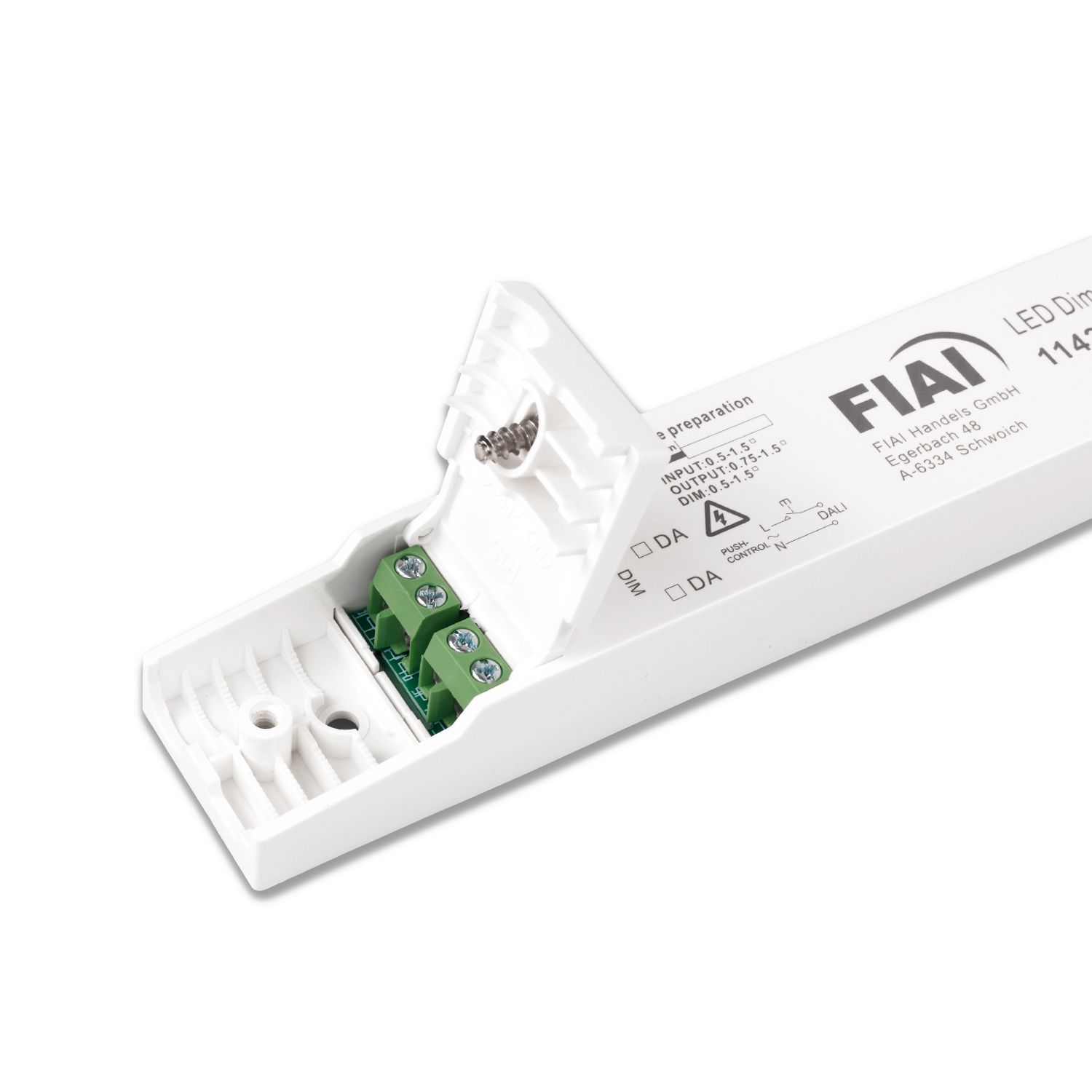 ISOLED LED PWM-Leuchten-Trafo 24V/DC, 0-100W, Push/DALI dimmbar, flach, schmal - 6