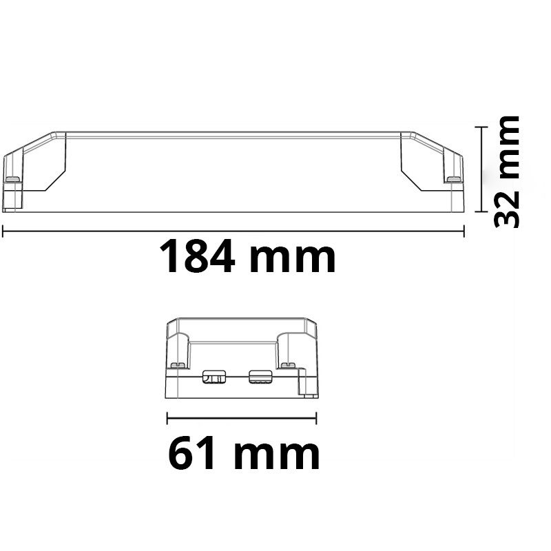ISOLED LED Trafo 12V/DC, 0-100W, SELV - 2