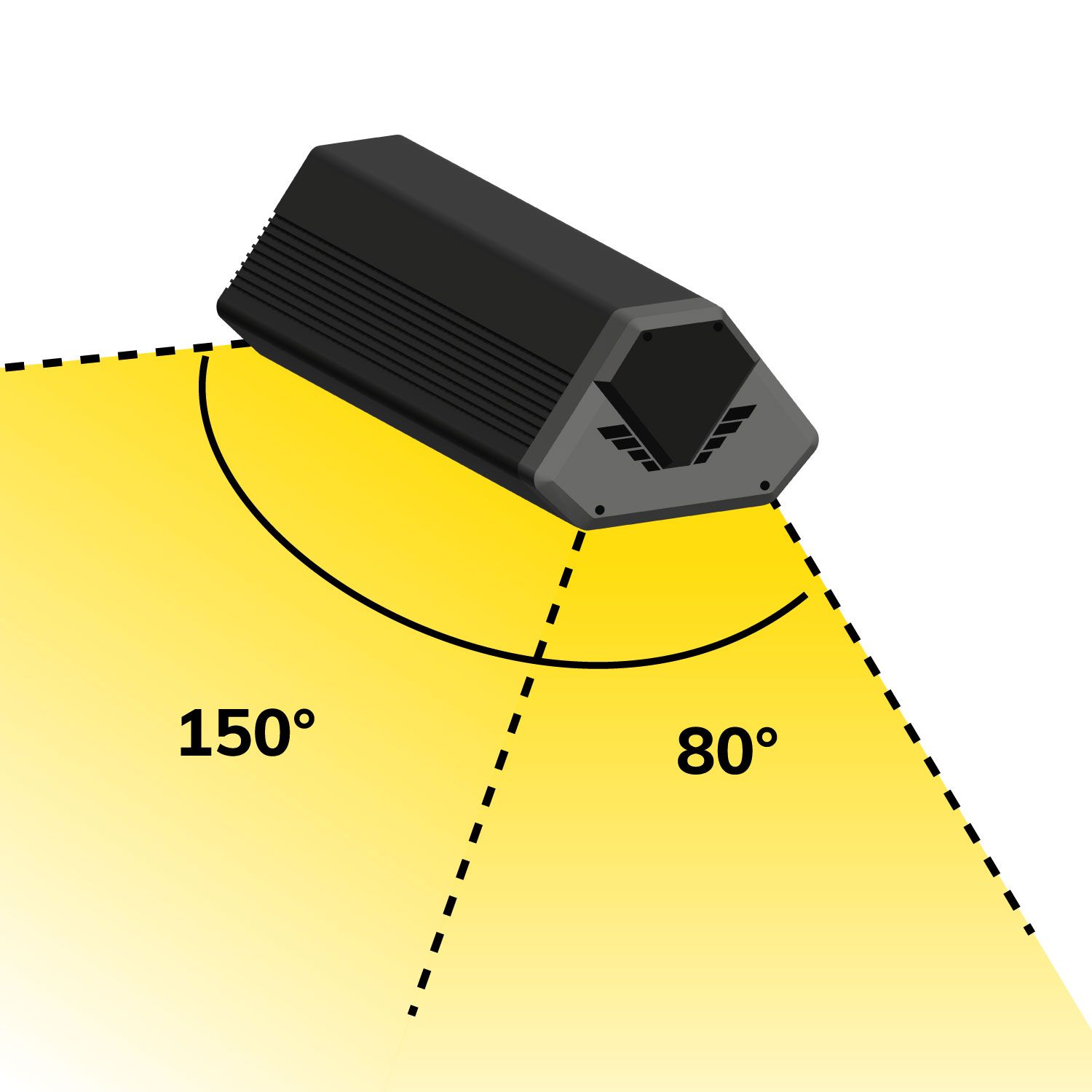 ISOLED LED Hallenleuchte LN 50W, 80x150°, IK10, IP65, 1-10V dimmbar, kaltweiß - 2