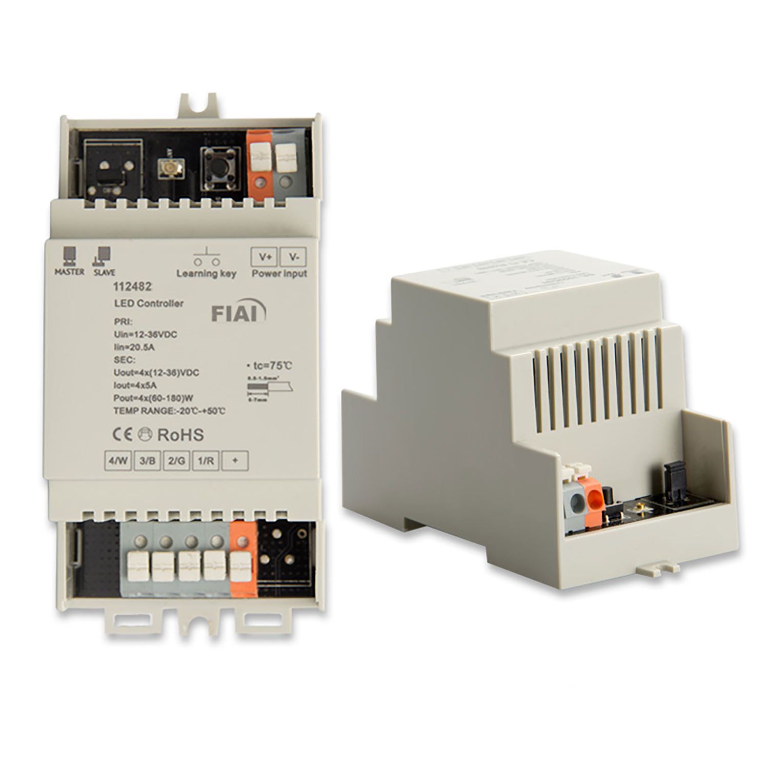 ISOLED Sys-One Hutschienen Funk PWM-Dimmer, 4 Kanal, 12-36V 4x5A ISOLED Sys-One Hutschienen Funk PWM-Dimmer, 4 Kanal, 12-36V 4x5A - 1
