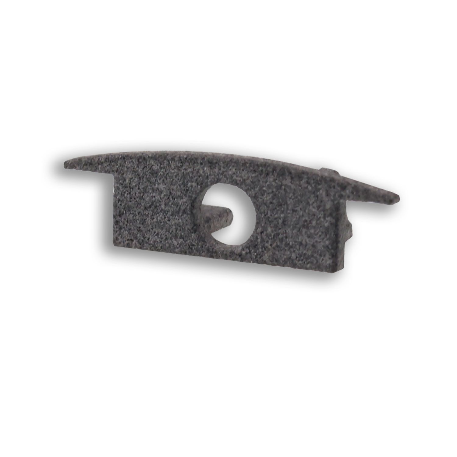 ISOLED Endkappe EC230 für Profil MINI-EB V2, grau, gerade, mit Kabeldurchführung, 1 STK - 1