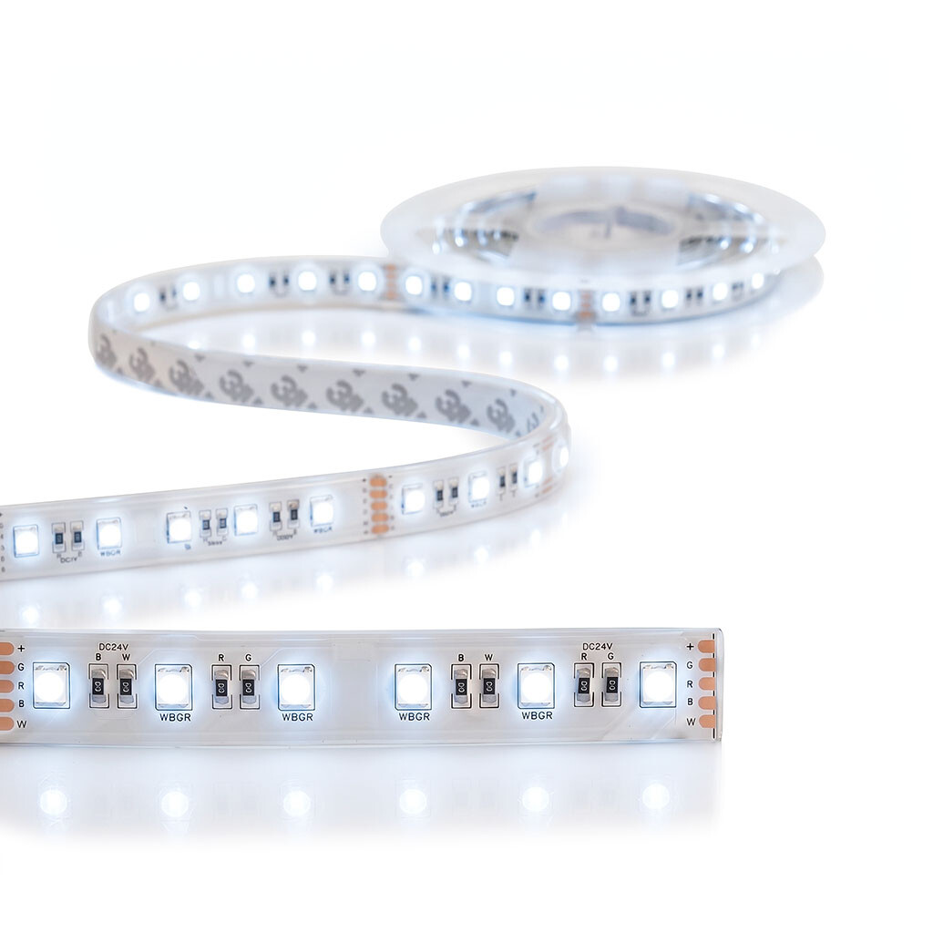 Emilum Flex Stripe 24V, 19.2W, RGBW/2700K, CRI90, 60LED, IP68, 14,5mm - 8