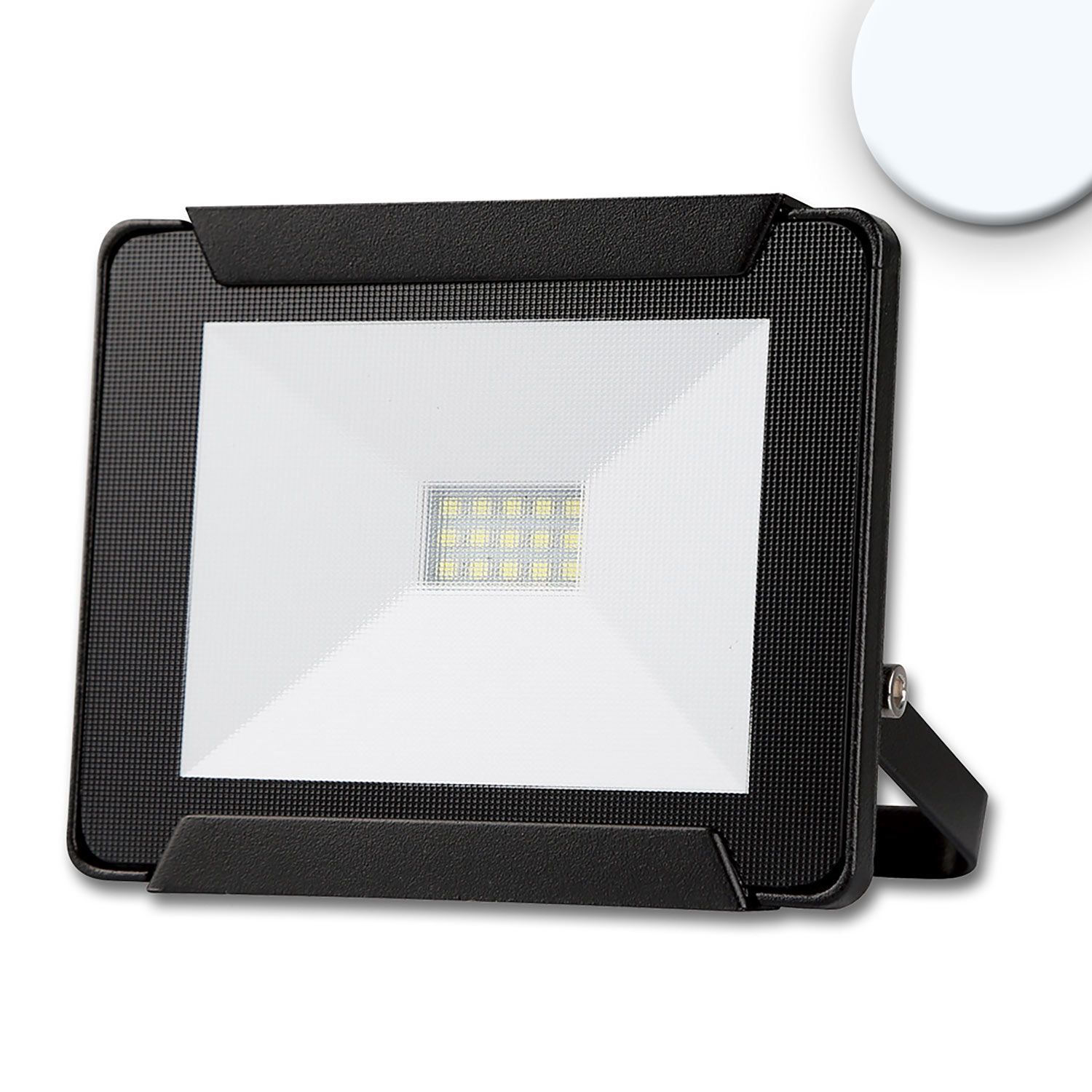 ISOLED LED Fluter 10W, kaltweiß, schwarz, IP65 - 1