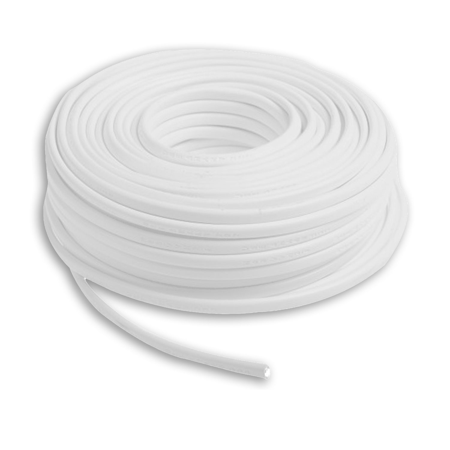 ISOLED Kabel PVC ummantelt, weiß, 2x0,75mm² H05VV-F, Meterware ISOLED Kabel PVC ummantelt, weiß, 2x0,75mm² H05VV-F, Meterware - 1