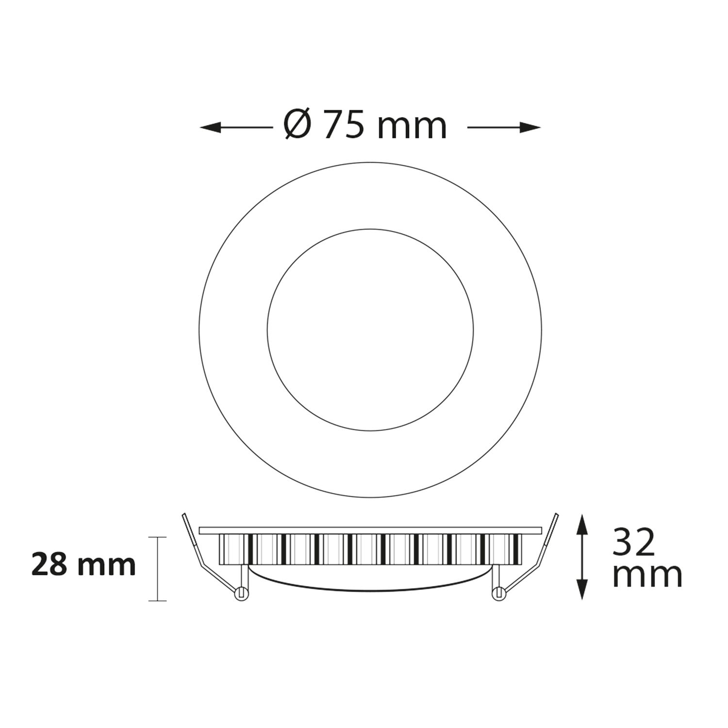 ISOLED LED Einbauleuchte LUNA MiniAMP 4W, indirektes Licht, 24V DC, weiß, 4000K, dimmbar - 2