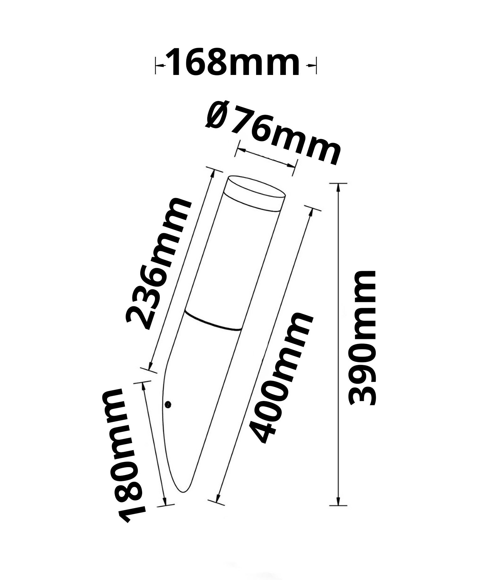 ISOLED Wandleuchte Edelstahl, IP44, warmweiß, inkl. E27 LED Leuchtmittel 9W - 2