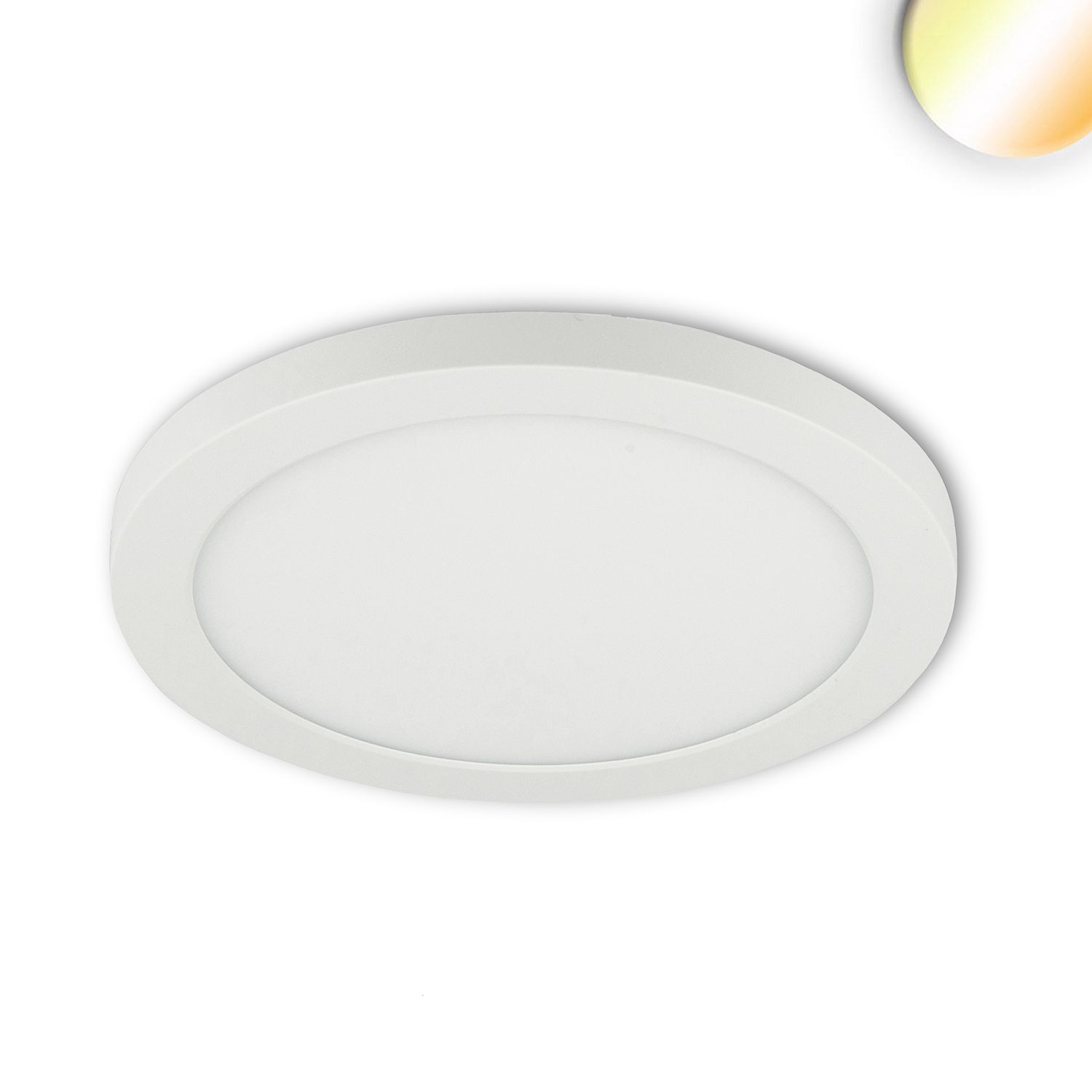 ISOLED LED Aufbau/Einbauleuchte Slim Flex, 18W, weiß, ColorSwitch 3000|3500|4000K - 1