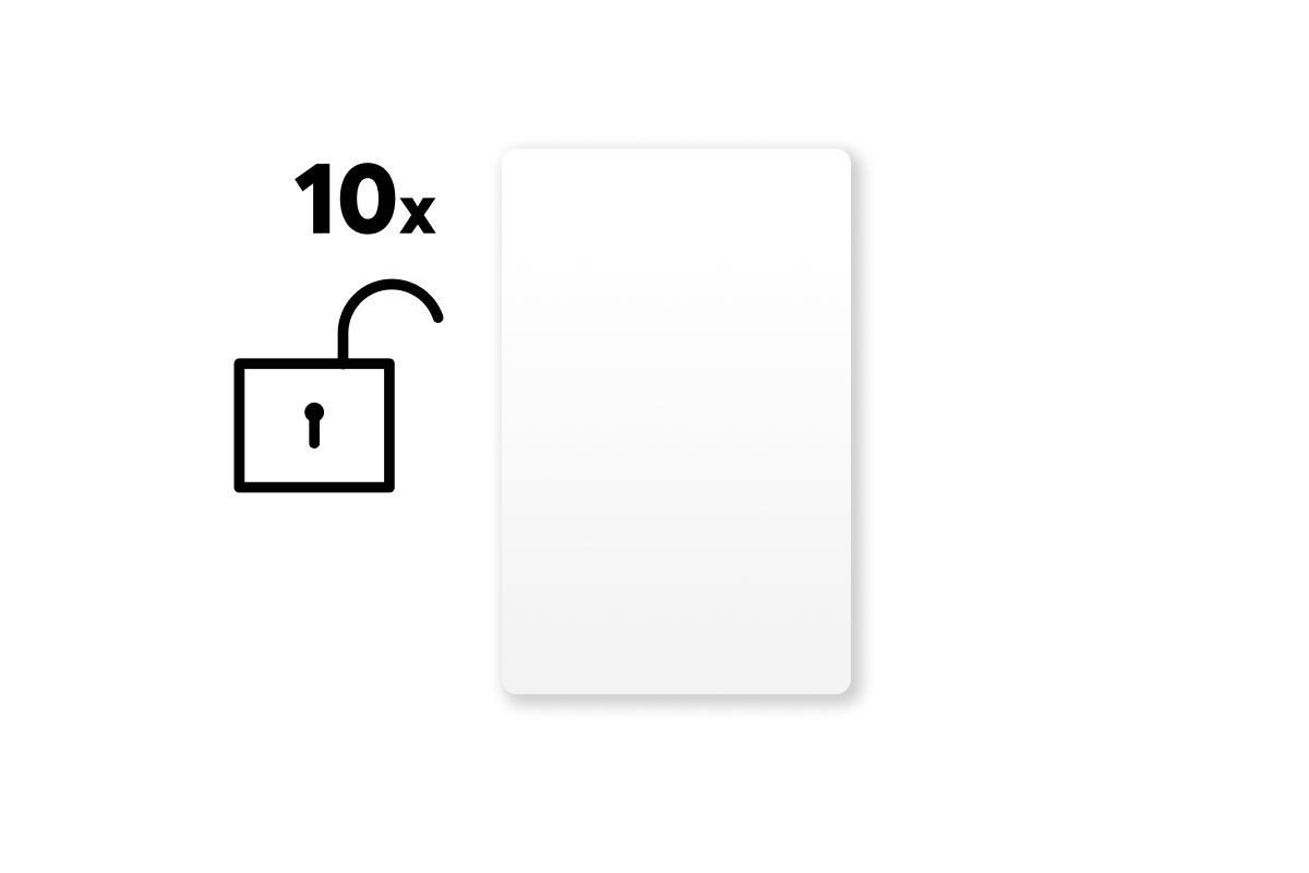 Loxone Unverschlüsselte NFC Smart Cards Weiß Set - 10 Stück Loxone Unverschlüsselte NFC Smart Cards Weiß Set - 10 Stück - 1