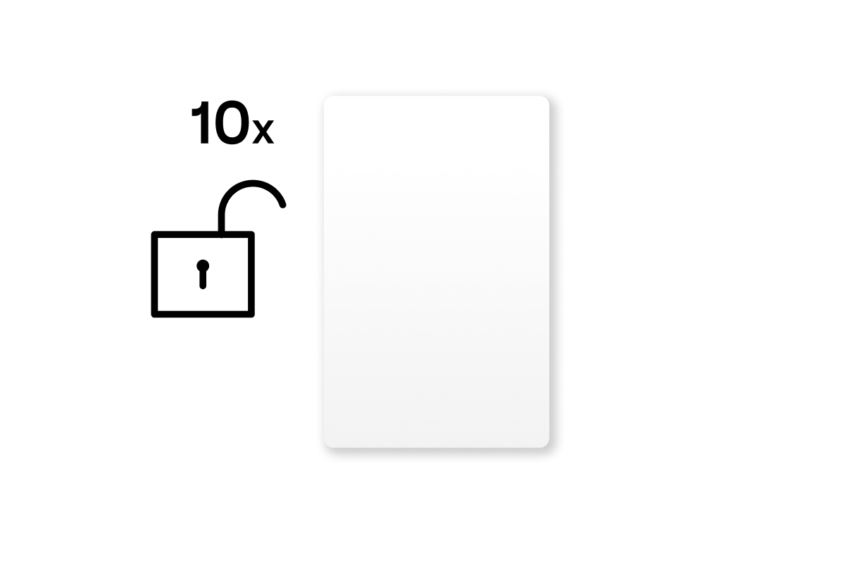 Loxone Unverschlüsselte NFC Smart Cards Weiß Set - 10 Stück Loxone Unverschlüsselte NFC Smart Cards Weiß Set - 10 Stück - 1