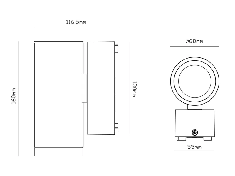 Molto Luce FORIS MINI RD W (anthrazit) - 2