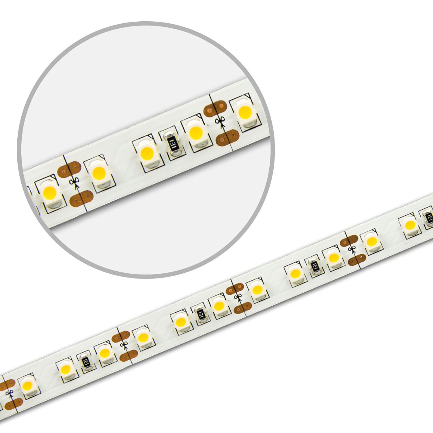 ISOLED LED SIL825 Flexband, 12V DC, 9,6W, IP20, 2500K, 5m Rolle, 120 LED/m - 1