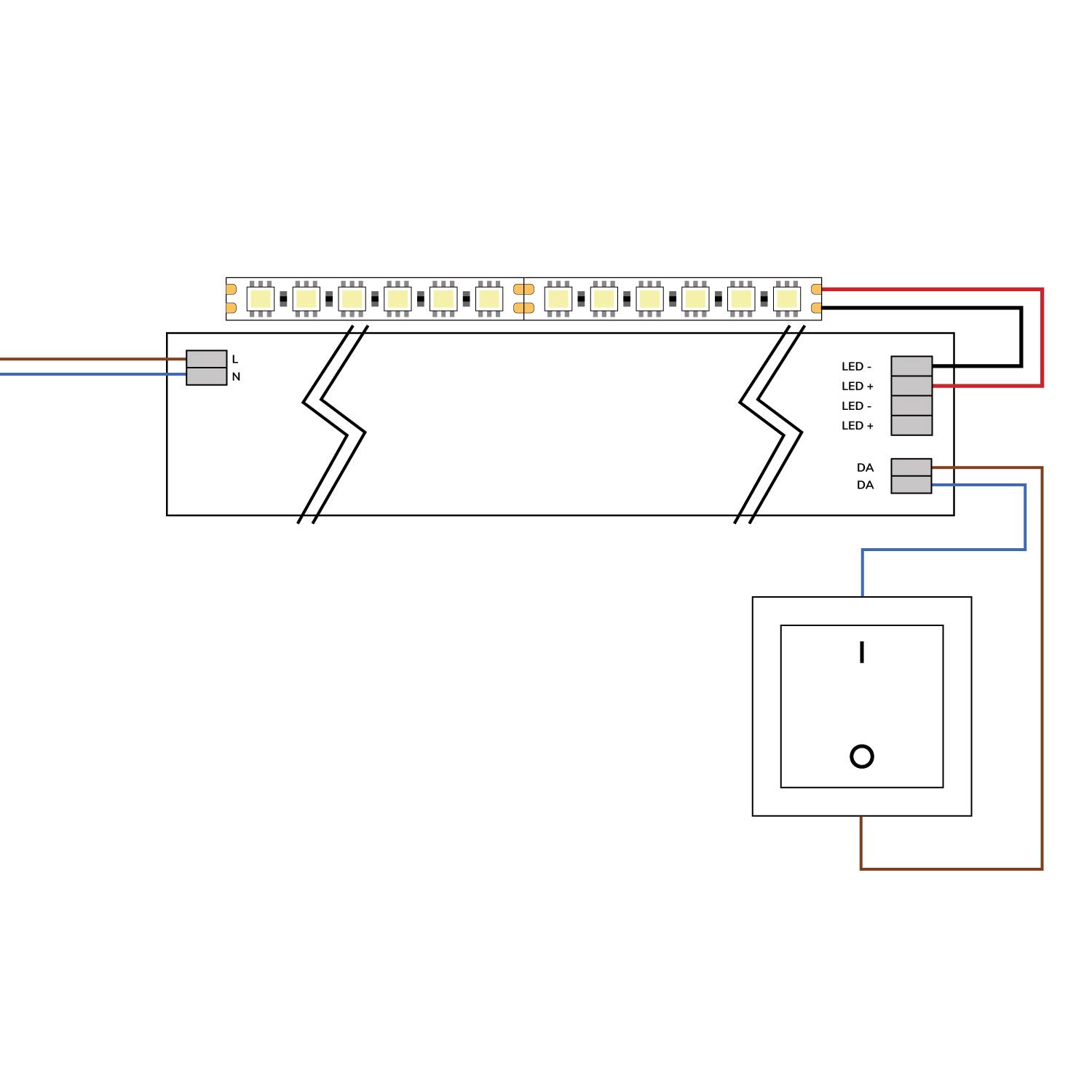 ISOLED LED Sys-One PWM-Trafo 24V/DC, 0-75W, IP20, 2 Kanal/weißdynamisch, Push/Sys-One-FB dimmbar - 3