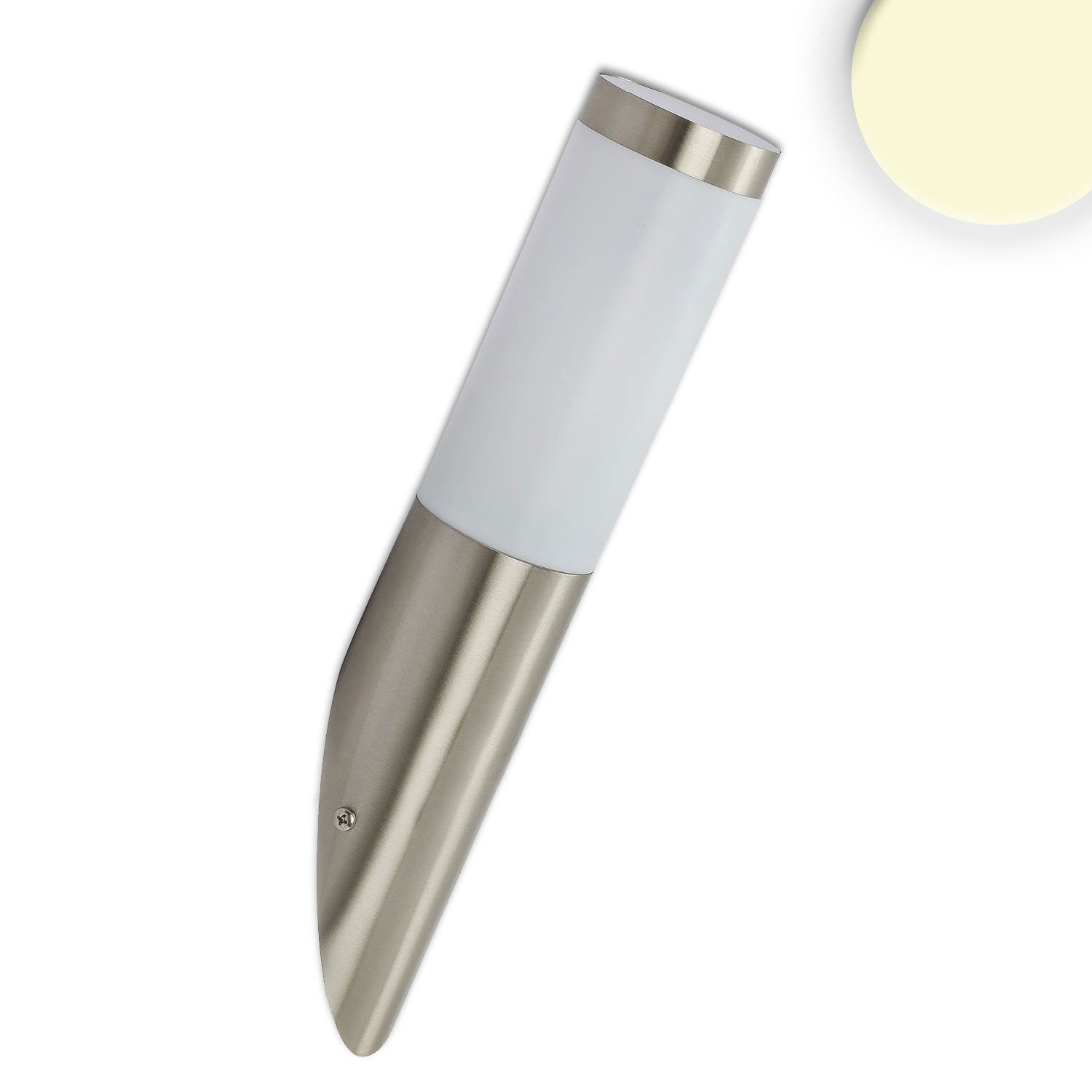 ISOLED Wandleuchte Edelstahl, IP44, warmweiß, inkl. E27 LED Leuchtmittel 9W ISOLED Wandleuchte Edelstahl, IP44, warmweiß, inkl. E27 LED Leuchtmittel 9W - 1