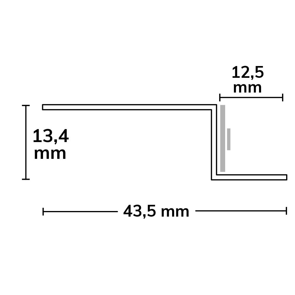 ISOLED LED Trockenbau S-Profil 12, schwarz 9005 200cm - 3