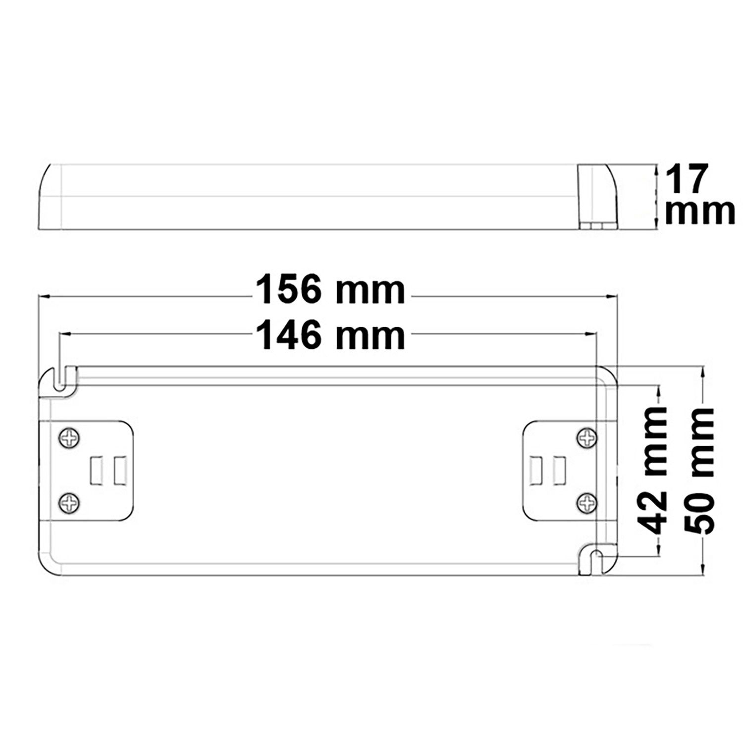 ISOLED LED Trafo 12V/DC, 0-30W, SELV, ultraflach, ultraschmal - 2