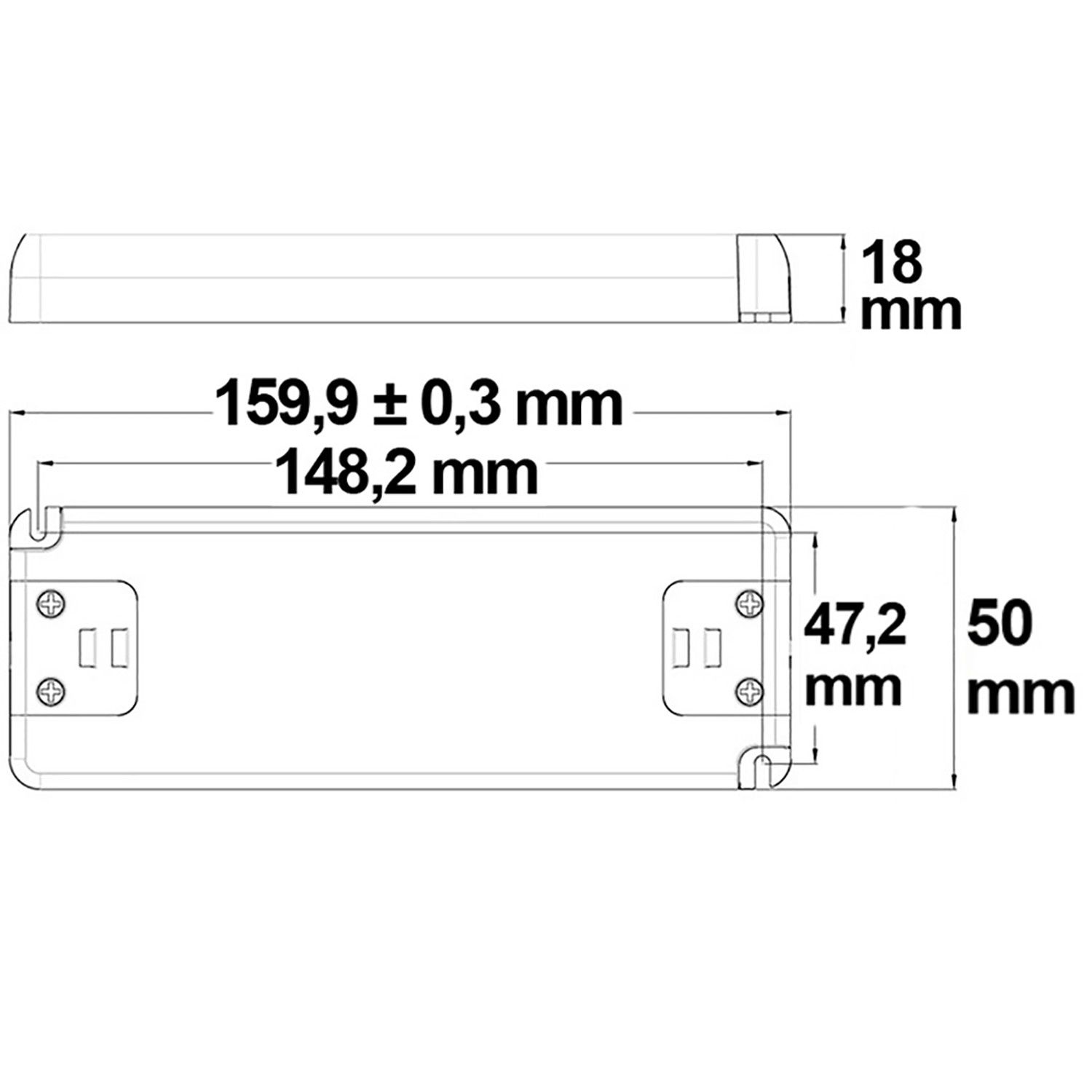 ISOLED LED Trafo 24V/DC, 0-30W, SELV, ultraflach - 2