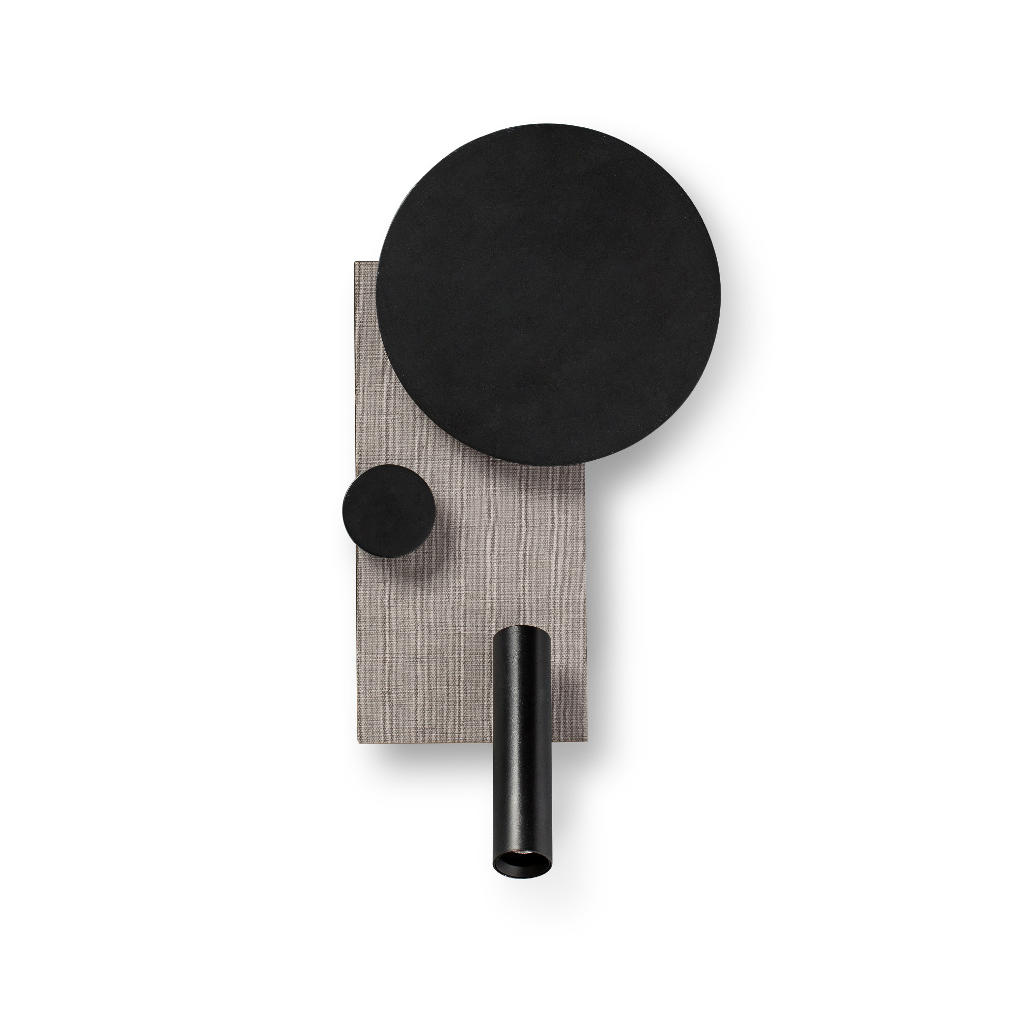 Faro KLEE Wandleuchte links grau mit Leser Faro KLEE Wandleuchte links grau mit Leser - Produktbild 1