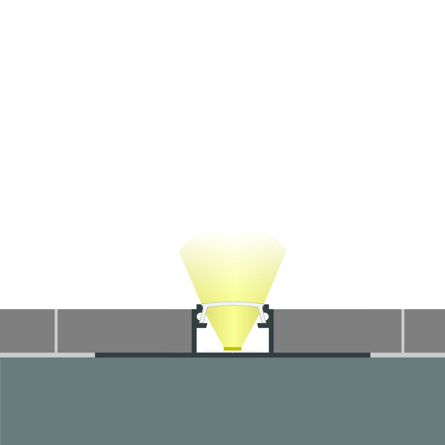 ISOLED LED Fliesen T-Profil, 250cm - 5