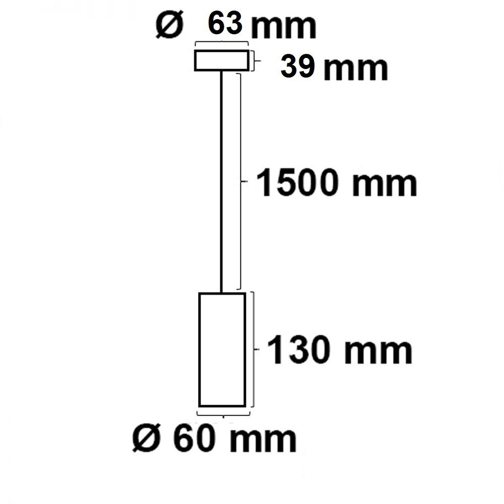 ISOLED Pendelleuchte 130 GU10, rund, schwarz, exkl. Leuchtmittel - 3