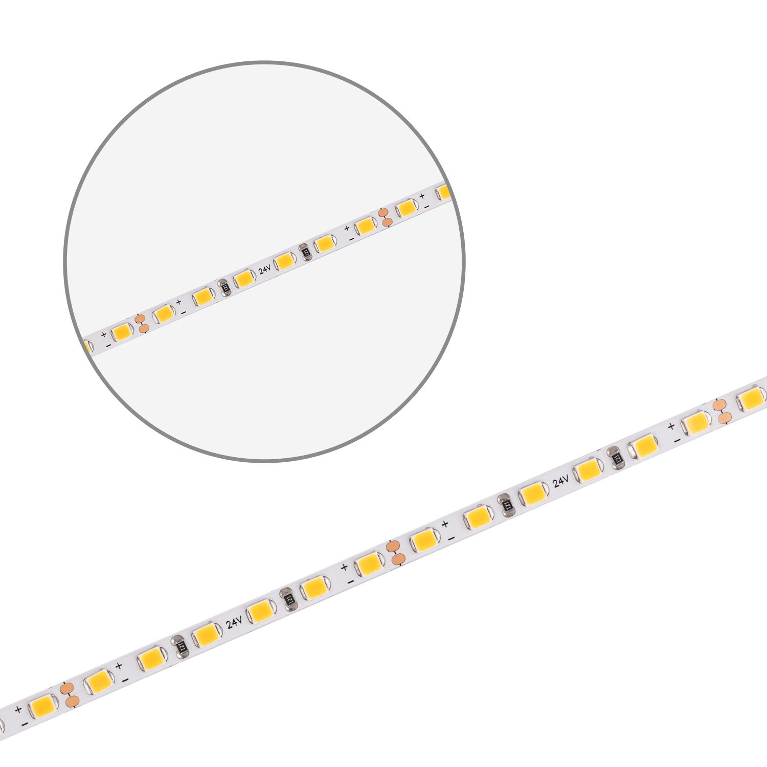 ISOLED LED CRI819 Flexband, 24V DC, 15W, IP20, Amber, 5m Rolle, 120 LED/m - 2
