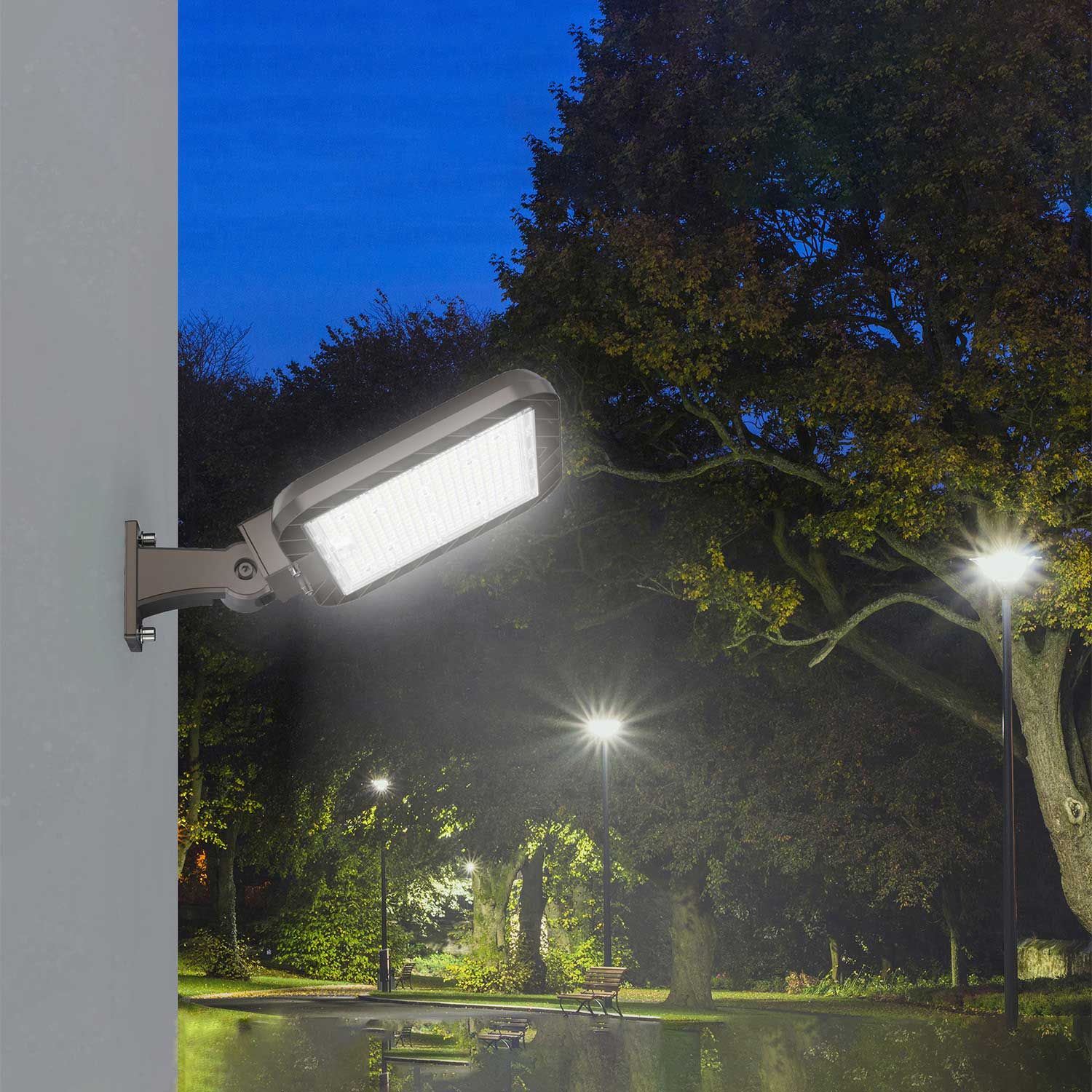 ISOLED LED Street Light Modul EM145 RAL8019 Graubraun, 4000K, IP65, 140 lm/W, exkl. Adapter - 8