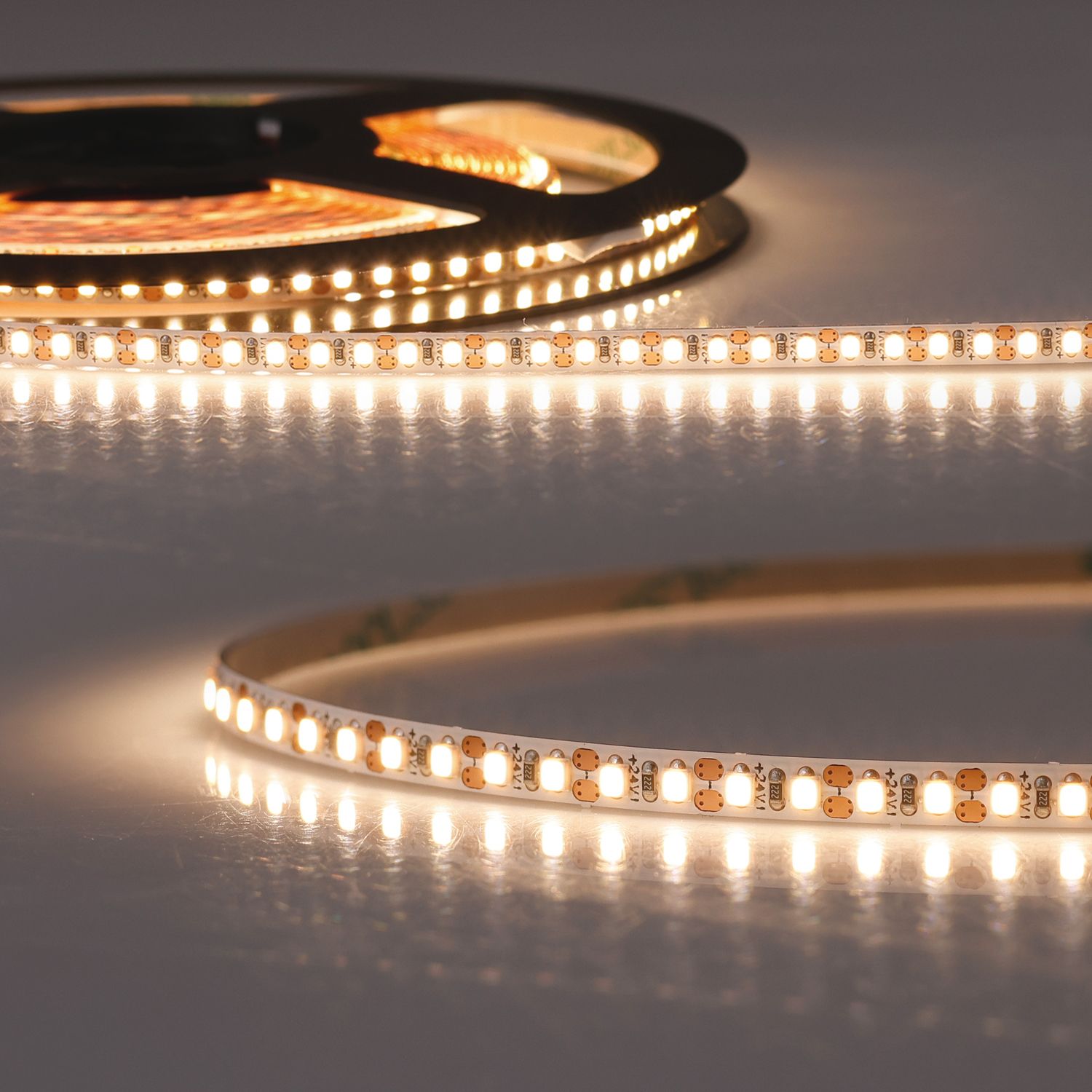 ISOLED LED CRI930 MICRO Linear Flexband, 24V DC, 10W, IP20, 3000K, 5m Rolle, 240 LED/m ISOLED LED CRI930 MICRO Linear Flexband, 24V DC, 10W, IP20, 3000K, 5m Rolle, 240 LED/m - 1