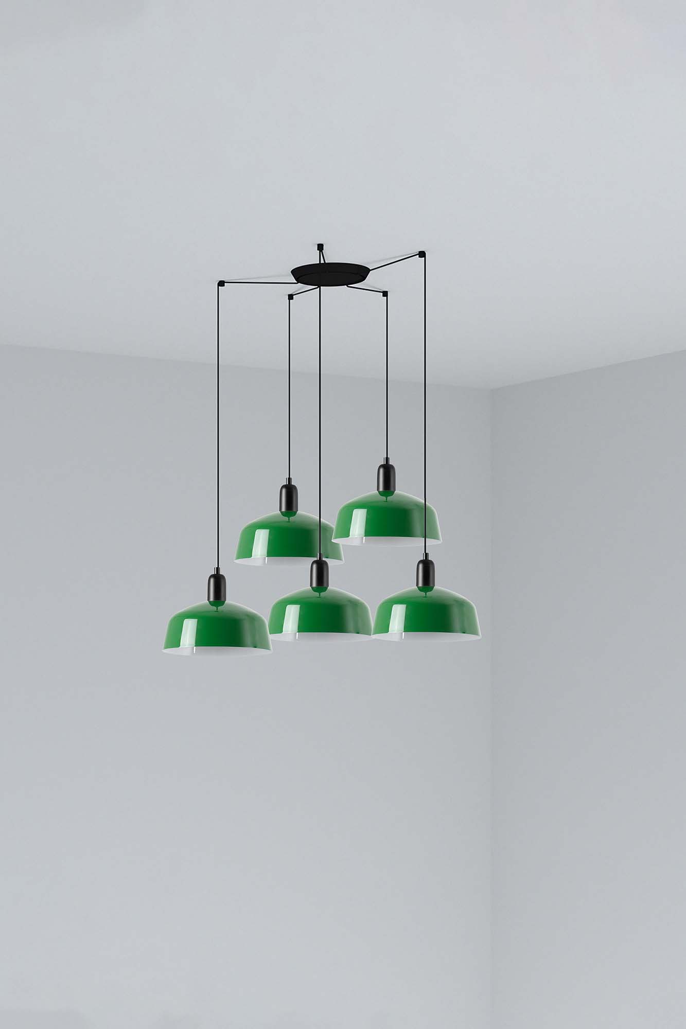 Faro TATAWIN M Metall 5L Pendelleuchte grün Faro TATAWIN M Metall 5L Pendelleuchte grün - 1