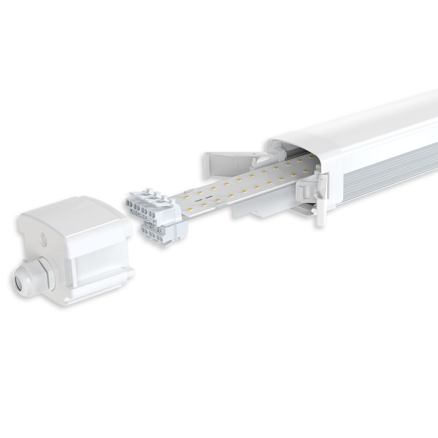 ISOLED LED Linearleuchte XChange 120cm, IP66, PowerSwitch 25-40W, 160lm/W, 4000K, CRI80, DALI dimmbar - 4