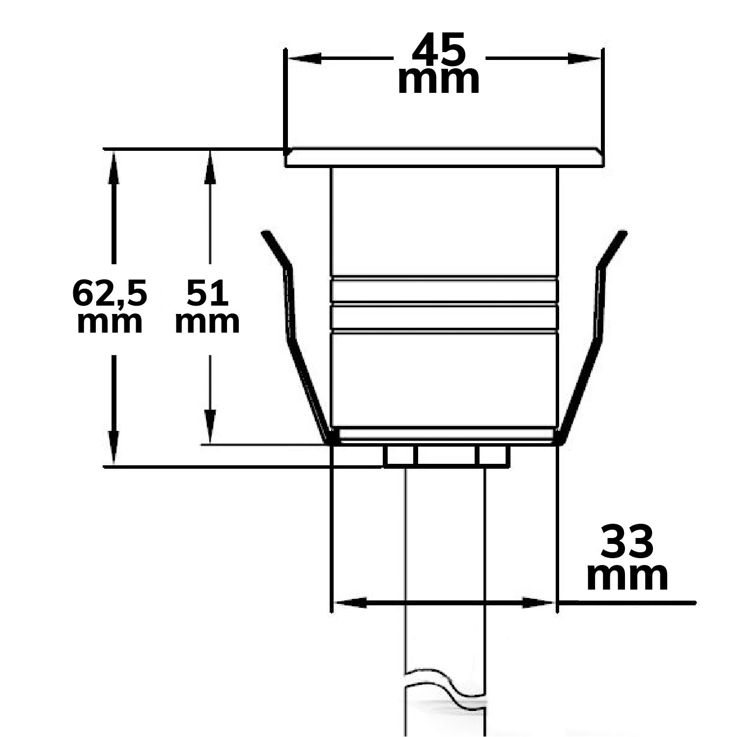 ISOLED LED Einbaustrahler, Edelstahl , 2W, 60°, IP67, 12V AC/DC, warmweiß - 3