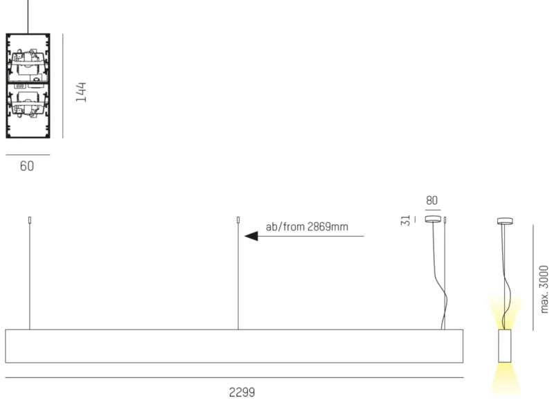 Molto Luce LOG OUT UP/DOWN PDI (aluminium eloxiert) - 2