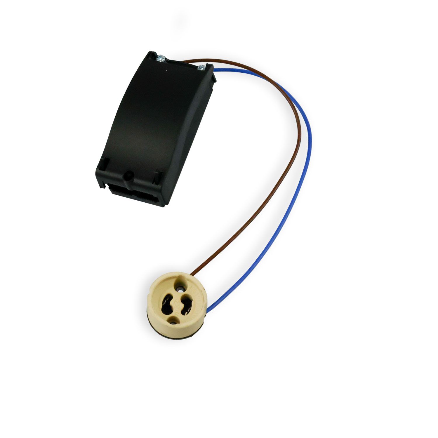 ISOLED GU10 Fassung mit Anschlussbox 2x3-polig, 0,5-2,5mm², max. 250V/2A - 2