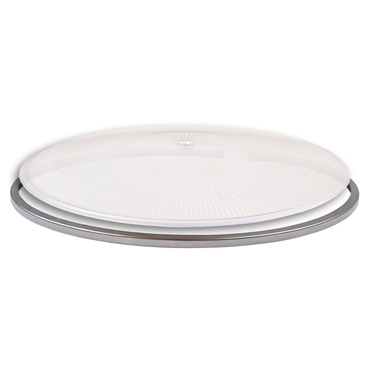 ISOLED Scheibe für PC Reflektor der Hallenleuchten Serie FL2, transparent, mit Ring und Feder - 1