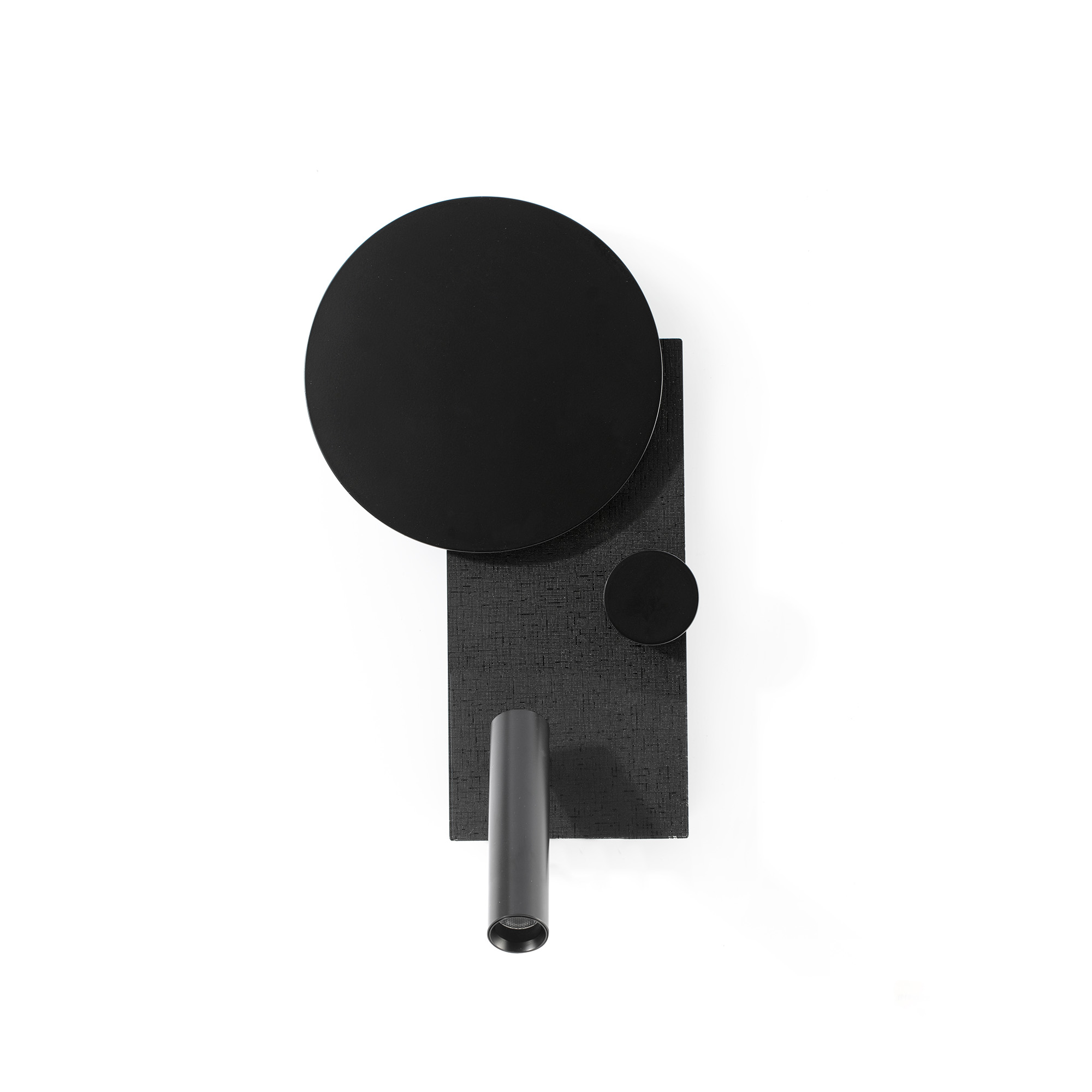 Faro KLEE Schwarze Wandleuchte rechts mit Leselampe - Produktbild 1