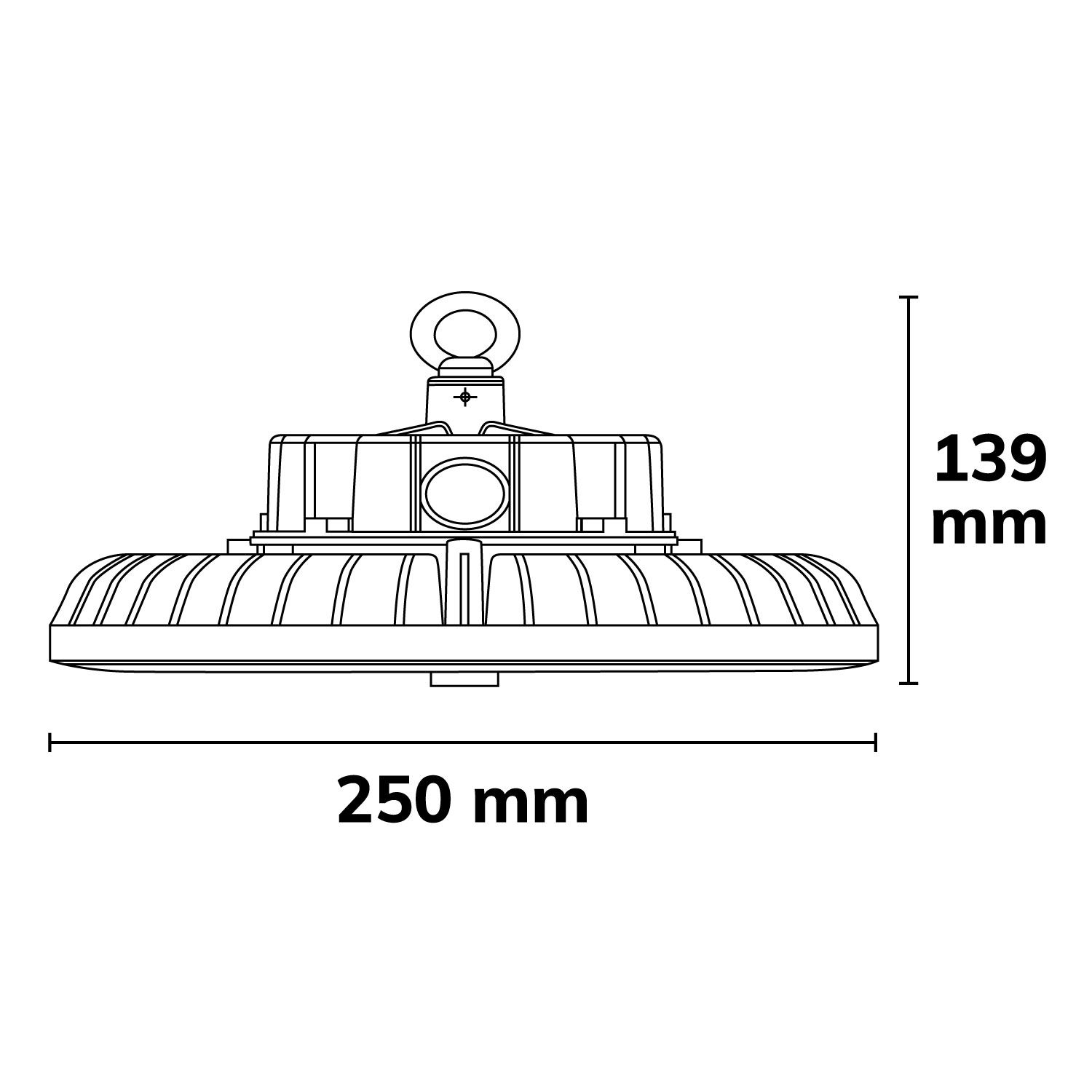 ISOLED LED Hallenleuchte ECO, PowerSwitch 60W|80W|100W, 120°, IP65, neutralweiß - 3