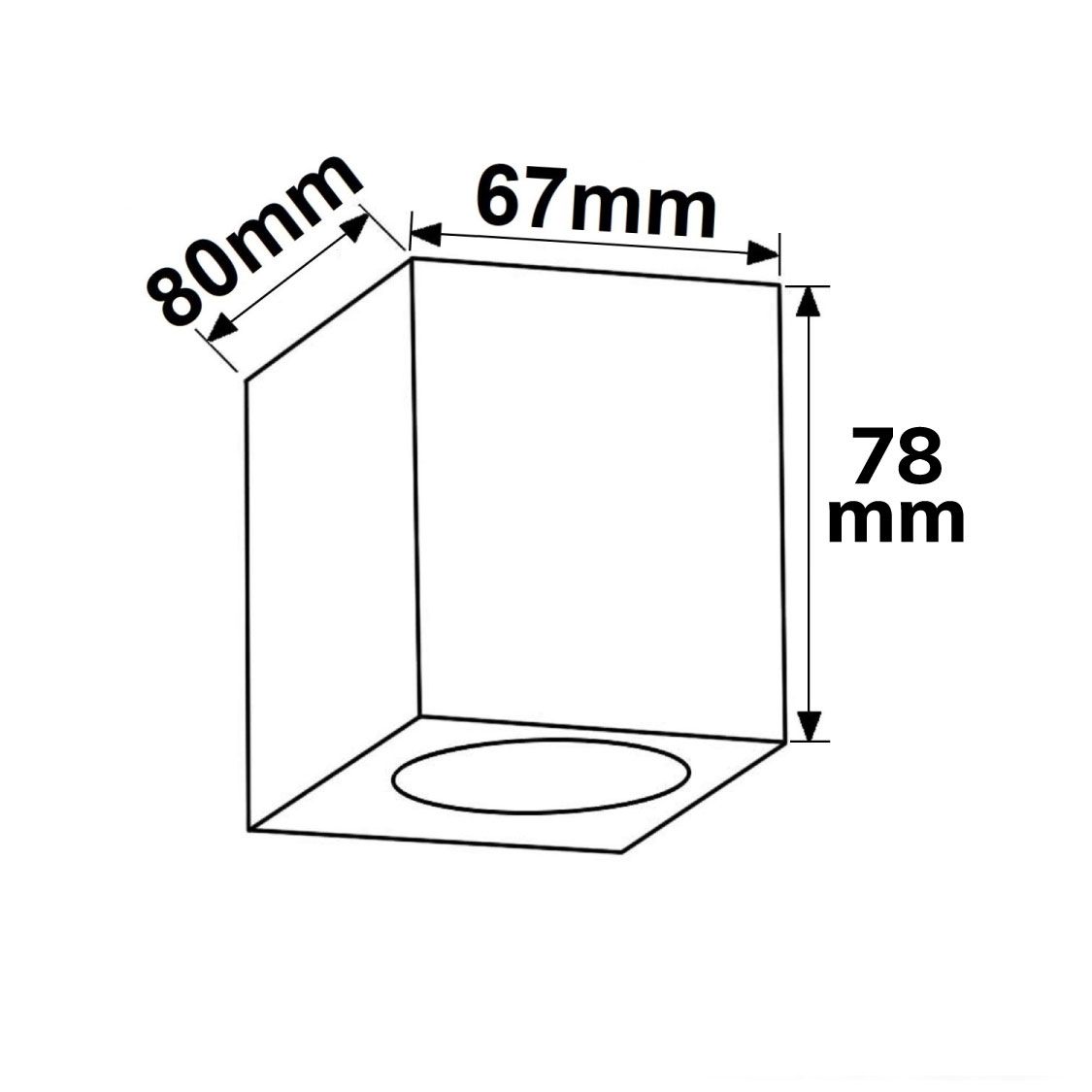 ISOLED Wandleuchte 1xGU10, IP54, sandschwarz, exkl. Leuchtmittel - 2