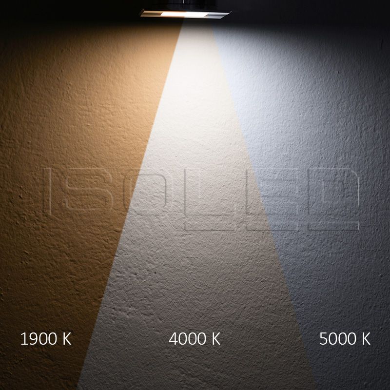 ISOLED LED Möbeleinbaustrahler, Alu gebürstet, eckig, 3W|3W, 24V DC 3pol., 1900-5000K CCT, dimnbar - 5