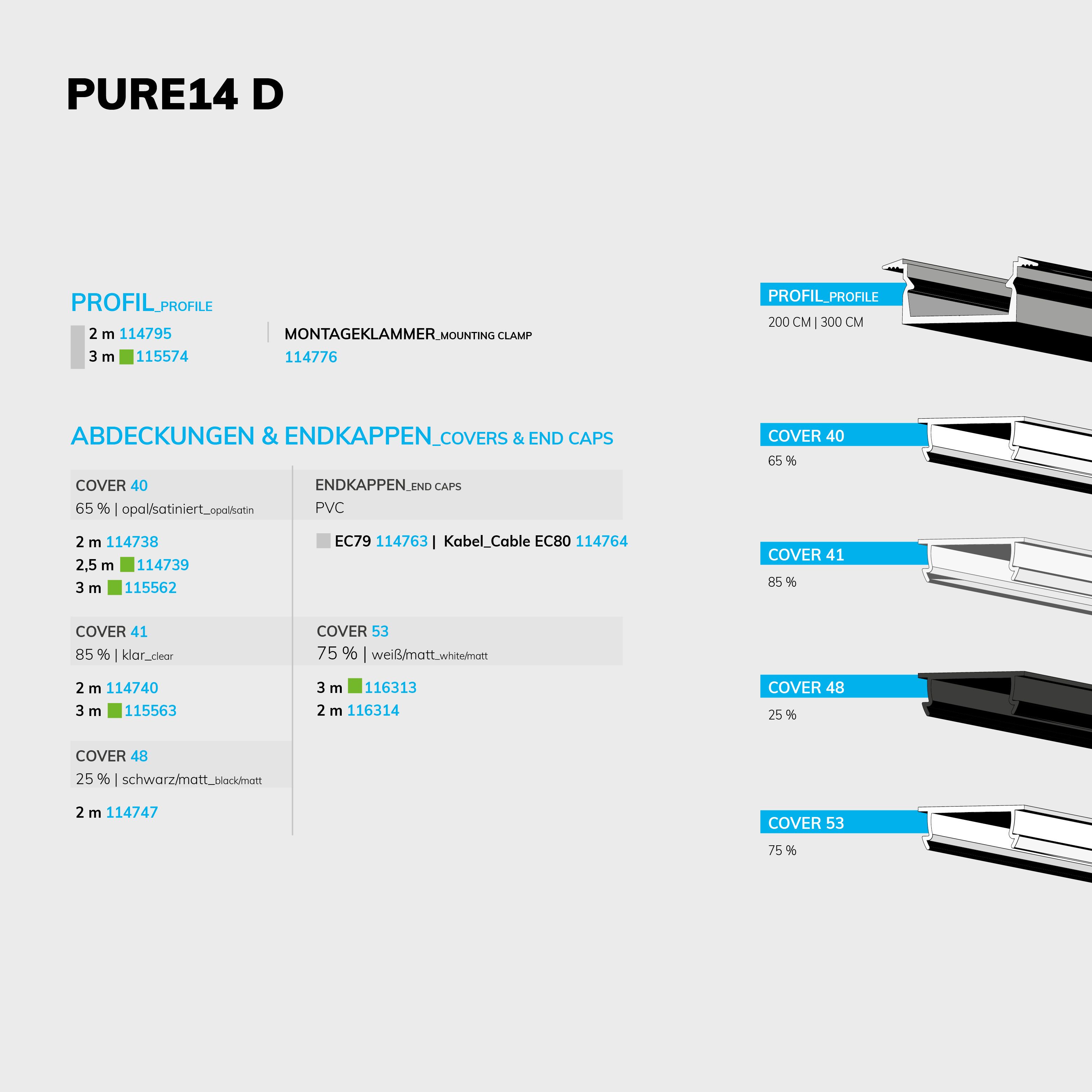 ISOLED LED Einbauprofil PURE14 D Aluminium eloxiert, 200cm - 4